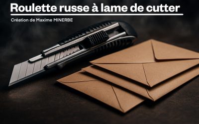 roulette russe à lame de cutter